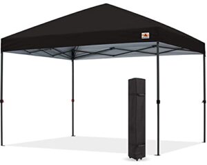 abccanopy durable easy pop up canopy tent 10×10, black