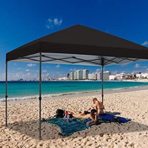 ABCCANOPY Durable Easy Pop up Canopy Tent 10x10, Black