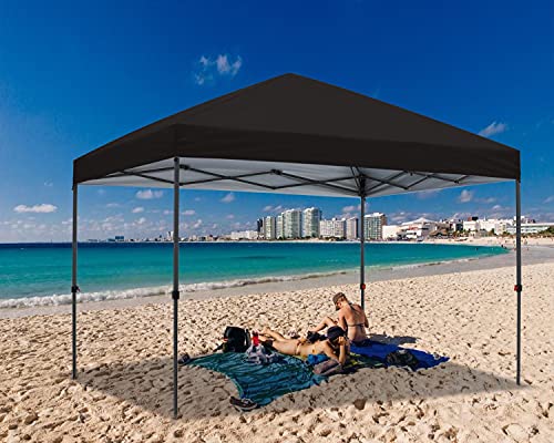 ABCCANOPY Durable Easy Pop up Canopy Tent 10x10, Black