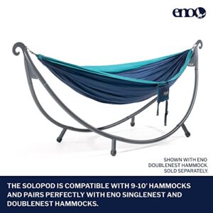 ENO - SoloPod Hammock Stand - Outdoor Stand for Camping, Traveling, a Festival, Patio Furniture, or The Beach - Charcoal