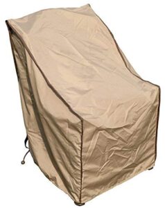 sorara single porch leisure chair cover outdoor patio furniture cover, water resistant, 31” l x 27.5” w x 40” h, brown