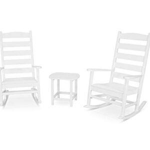 POLYWOOD® Shaker Rocking Chair Set, White