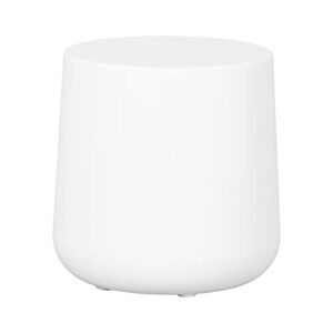 south shore dalya round outdoor side table, white