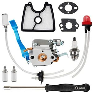 hpenp 590460102 carburetor for husq 125b 125bx 125bvx leaf blower trimmer for zama c1q-w37 carb 545 08 18-11 581798001 545081811 545112101 with air filter fuel line kit