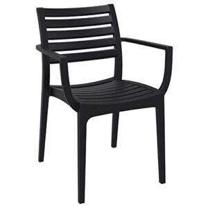 artemis resin arm chair black