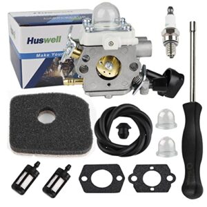 huswell bg56c carburetor air filter kit for stihl bg56c sh56 leaf blower zama c1m-s260b 4241-120-0632 4241-120-0622 4241-120-0615 engine