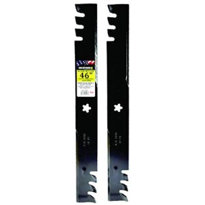 Maxpower 561739XB Commercial Mulching 2-Blade Set for Many 46 in. Craftsman, Husqvarna, Poulan Mowers, Replaces OEM #'s 403107, 532403107