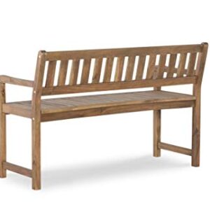 Linon Justice Catalan Bench, Teak