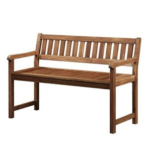 Linon Justice Catalan Bench, Teak