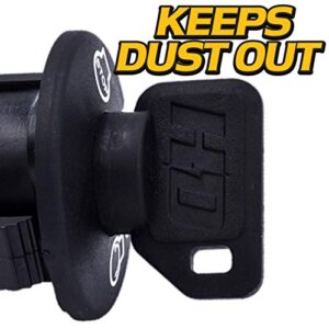 HD Switch Starter Ignition Switch Replaces John Deere L100 L105 L107 L110 L111 L118 L120 L130 Mowers Includes 1 Umbrella & 1 Steel Key & Free Carabiner