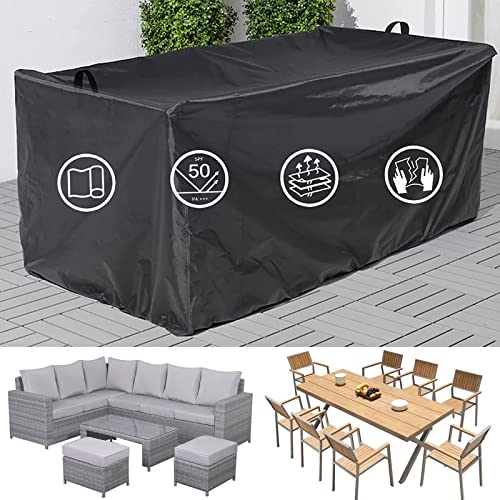 TIFILE | Patio Furniture Set Cover | Outdoor Sectional Sofa Set Covers | Rectangular/Square Patio Table Covers| Garden Table and Chair Set Covers Water Resistant Large -- 91" L x 63" W x 27.5" H