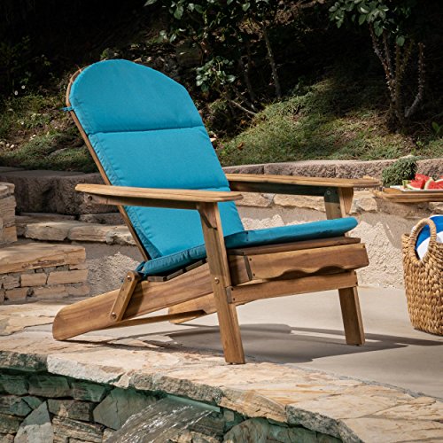 Christopher Knight Home Terry Outdoor Water-Resistant Adirondack Chair Cushion, Dark Teal, 1 Count (Pack of 1)