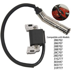 595304 Ignition Coil Magneto Armature,for BS 799650 592841 795315 17HP 17.5HP 19.5HP 20HP Intek OHV Engine Poulan Craftsman MTD Troy-Bilt Lawn Mower Engines Magneto Armature.
