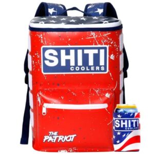 shiti coolers soft side backpack cooler for partying at the beach, pool, tailgate, or camping – holds 16 cans w/ice – portable backsaver – insulated & leak proof – high performance yet extremely cool