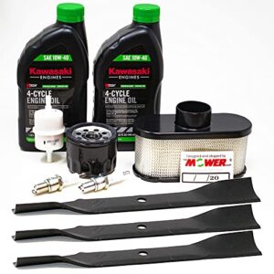 the mower shop 50 in toro timecutter ss & mx for kawasaki v-twin engine tune-up kit with blade set 79016p (115-5059-03)
