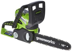 greenworks 40v 12-inch cordless chainsaw, tool only