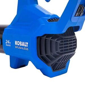 Kobalt 24-Volt Max 120-MPH Brushless Handheld Cordless Electric Leaf Blower 4 Ah (Battery Included and Charger Included)