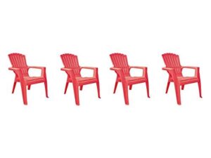 adams patio furniture 8460-26-3731 cherry red kids chair (pack of 1)