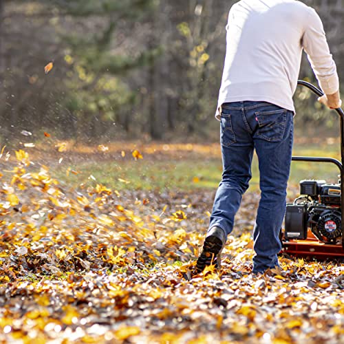 SuperHandy Walk Behind Leaf Blower, Wheeled Manual-Propelled, 7HP 212cc, 4 Stroke, Wind Force of 200 MPH / 2000 CFM at 3600RPM