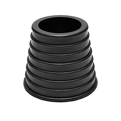 TUNAMAQU Umbrella Cone Wedge for Patio Table Hole Opening or Parasol Base Stand 1.9 to 2.7 Inch, Umbrella Pole Diameter 1.5 Inch/ 38 mm (Black), Umbrella hole adapter