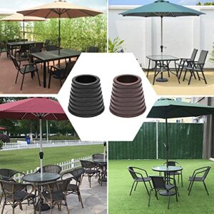 TUNAMAQU Umbrella Cone Wedge for Patio Table Hole Opening or Parasol Base Stand 1.9 to 2.7 Inch, Umbrella Pole Diameter 1.5 Inch/ 38 mm (Black), Umbrella hole adapter