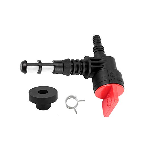 Kuupo 90 Degree Fuel Shut Off Valve Service Kit Bushing Filter Grommet for Briggs & Stratton 192980GS 208961 25 462 03-S Rotary 13116 Plastic Gas Tank Engine Generator Pressure Washer