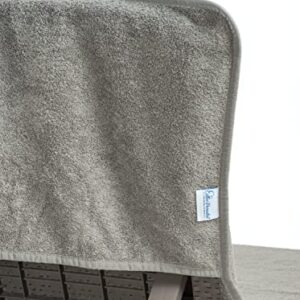 Cotton Paradise, Lounge Chair Towel, 100% Cotton Chaise Lounge Towel with Pocket, Oversized Pool Towel, 30*86 inches Pool Chair Towel, Gray