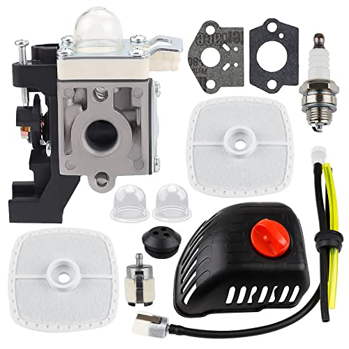 HUZTL SRM 225 Carburetor Air Filter Cover Tune Up Kit for Echo SRM-225 GT225 PAS225 PE225 SHC225 PPF225 Trimmer Weedeater Engine Carb