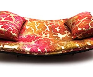 Chaise Lounge for Bearded Dragons, Tie Dye Golden Splash Fabric