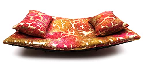 Chaise Lounge for Bearded Dragons, Tie Dye Golden Splash Fabric