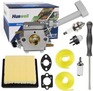 huswell bp42 ry08420a carburetor air filter kit for ryobi bp42 ry08420 ry08420a ry42bpemc ry42wb backpack blower 308054093 308054079 530069247 engine carb