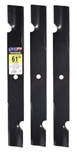 maxpower 561311b 3 blade set for 61″ cut scag, snapper and husqvarna mowers, replaces oem #’s 5208425, 5020842, 5101755, 539-105711