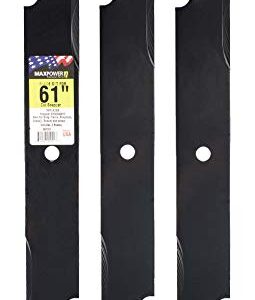 Maxpower 561311B 3 Blade Set for 61" Cut Scag, Snapper and Husqvarna Mowers, Replaces OEM #'s 5208425, 5020842, 5101755, 539-105711