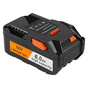 [1-pack] 18v high-output 6.0ah! battery for ridgid 18 volt power tools battery r840087 r840083 r840086 r840085 r840084 ac840085 ac840086 ac840087p etc.