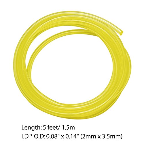 HUZTL 20 Feet Petrol Fuel Line Hose Tube with 4 Sizes (5 feet each) for Common 2 Cycle Small Engine Weedeater Chainsaw