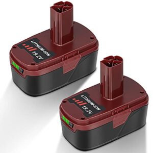 jyjzpb 2 packs 6.5ah lithium battery for craftsman 19.2 volt battery diehard c3 battery xcp 315.115410 315.11485 130279005 1323903 120235021 11375 11376 315. pp2011 cordless battery