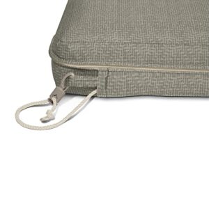 Duck Covers Weekend Water-Resistant Outdoor Bench Cushion, 59 x 18 x 3 Inch, Moon Rock, Patio Furniture Cushions
