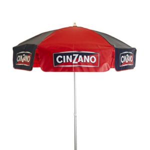 destinationgear heininger 1378 cinzano red and blue 6′ vinyl patio pole umbrella