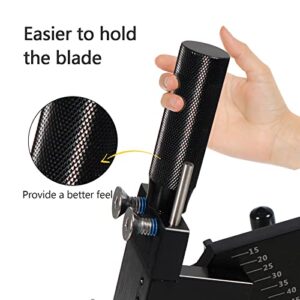 Edicapo Adjustable 15°- 45°Lawn Mower Blade Sharpener Kit for Right and Left Hand Lawnmower Blades - Black