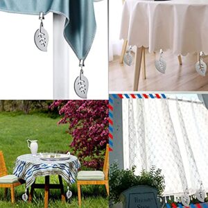 HY&GH Tablecloth Weights HeavyTablecloth Clips 8PACK Flag Weights Picnic Tablecloth Curtain Weights Camping Outdoor Curtain Weights (Flower)