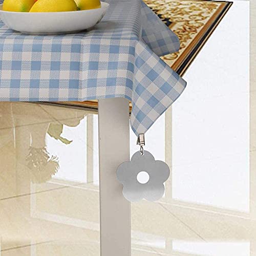 HY&GH Tablecloth Weights HeavyTablecloth Clips 8PACK Flag Weights Picnic Tablecloth Curtain Weights Camping Outdoor Curtain Weights (Flower)