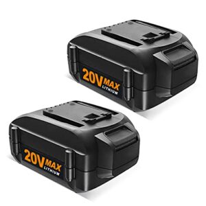 vinida 2 packs 6.0ah replacement battery for worx battery 20v wa3520, wa3525, wg151s, wg155s, wg251s, wg255s, wg540s wg545s, wg890, wg891, battery for worx 20v cordless tools