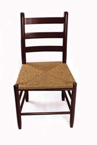 dixie seating asheville wood ladderback dining chair no. 7w walnut