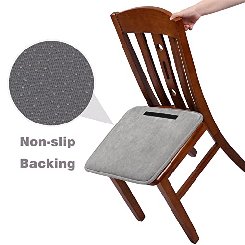 HAVARGO Chair Pads Memory Foam Chair Cushion Lumbar Support Pillow Lower Back Support Seat Cushions for Back and Butt, 12x17 Lumbar Throw Pillow for Parsons Chair Dinning Room Chair Kitchen Chair