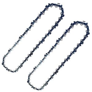 2-pack 10″ chainsaw chain blade for worx pole saw wg309 3/8″ 40dl 050.