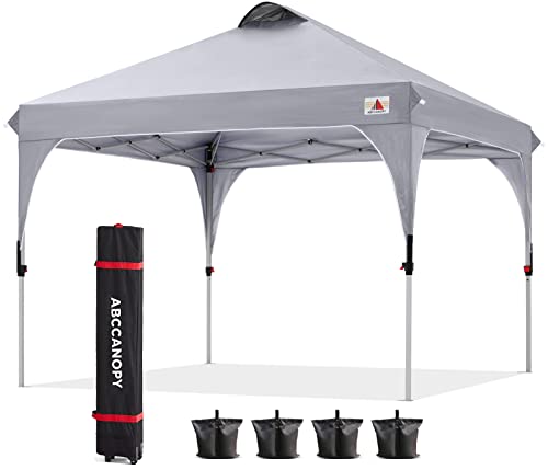 ABCCANOPY Outdoor Pop up Canopy Tent 10x10 Camping Sun Shelter-Series, Gray