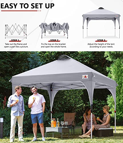 ABCCANOPY Outdoor Pop up Canopy Tent 10x10 Camping Sun Shelter-Series, Gray