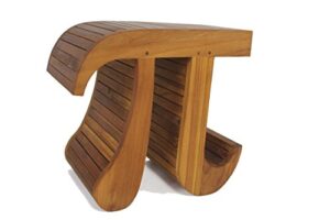 aquateak patented pi-shaped teak bench