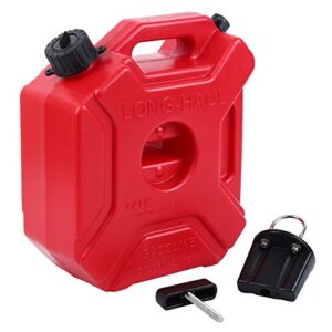 samger 1.3 gallon/5l gasoline pack fuel container for motorcycle off road atv utv jeep