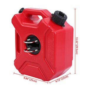 Samger 1.3 Gallon/5L Gasoline Pack Fuel Container for Motorcycle Off Road ATV UTV Jeep